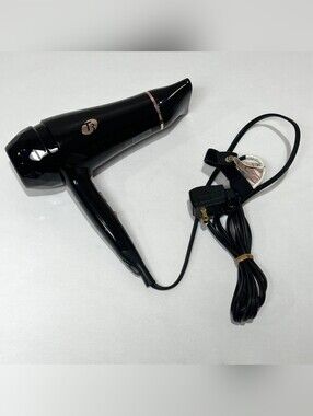T3 Featherweight Luxe 2i Professional Ionic Hair Dryer Black Rose Gold 1800W